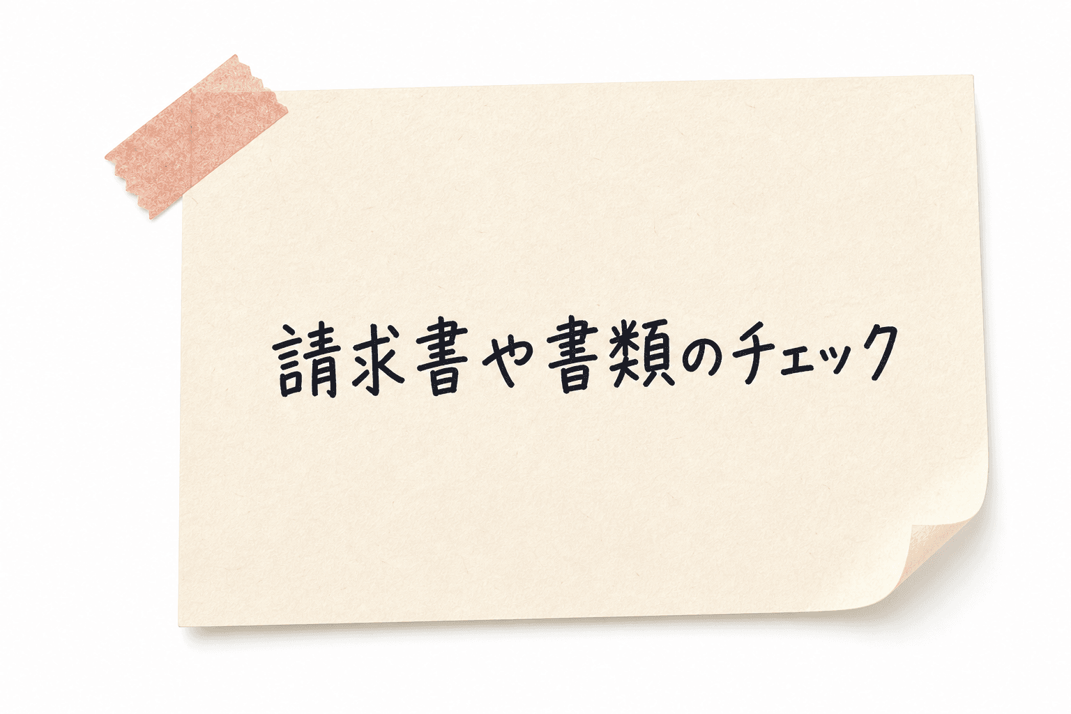 請求書や書類のチェック